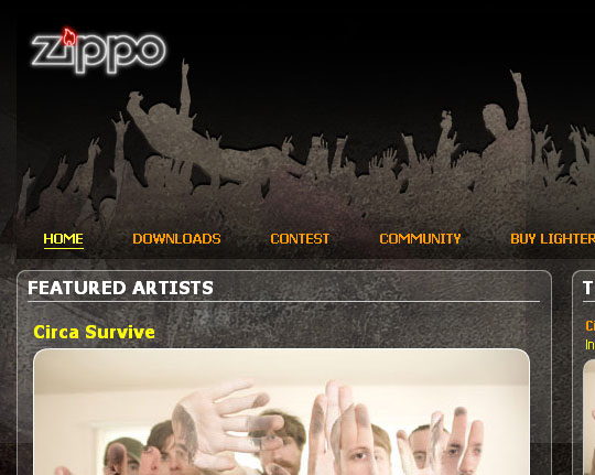 Zippo Encore Music Site